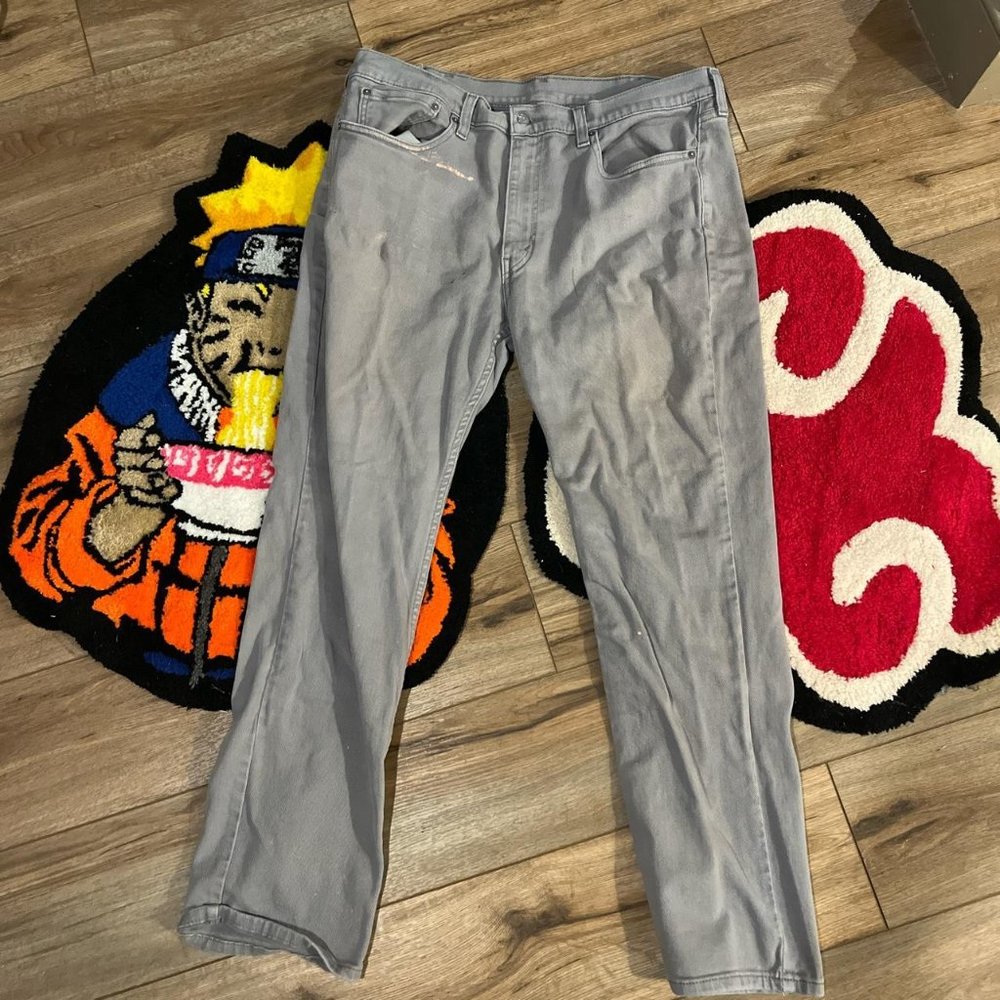 Distressed/paint marked Levis jeans